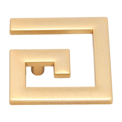 Ручка кнопка 7809.0032.027 цвет матовое золото ширина 50 мм, крепление 32 мм 