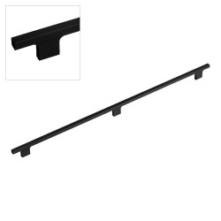 Ручка рейлинг 8080.0492.865 цвет черный длина 556 мм, крепление 492 мм