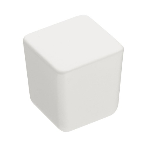 Ручка кнопка квадратная 8151-292 цвет белый ширина 25 мм