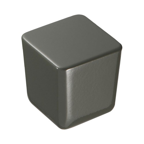 Ручка кнопка квадратная 8151-583 GREEN BRIGHT цвет глянцевый зеленый ширина 25 мм