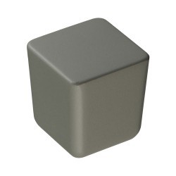 Ручка кнопка квадратная 8151-683 GREEN цвет зеленый матовый ширина 25 мм