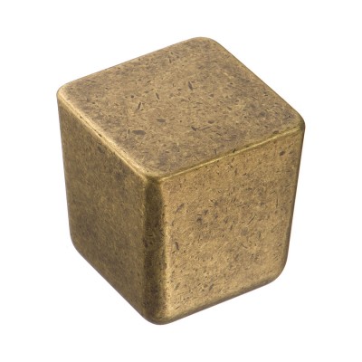 Ручка модерн кнопка квадратная 8151-831 цвет старая бронза ширина 25 мм 