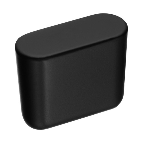 Ручка кнопка овальная 8171-032 цвет черный длина 34 мм