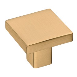 Ручка кнопка квадратная 82-Champagne Gold цвет латунь матовая ширина 30 мм Ручка кнопка квадратная 82-Champagne Gold цвет латунь матовая ширина 30 мм