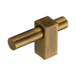 Ручка кнопка 8954 0008 ABM-ABM цвет состаренная латунь длина 60 мм