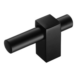 Ручка кнопка 8954 0008 AL6-AL6 цвет черный длина 60 мм