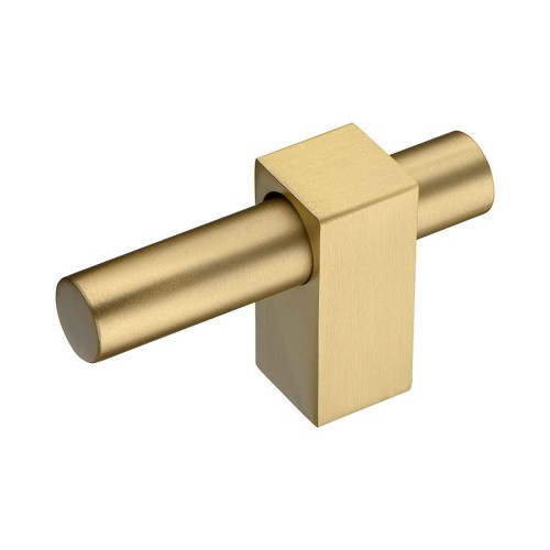 Ручка кнопка 8954 0008 BB-BB цвет матовое золото длина 60 мм