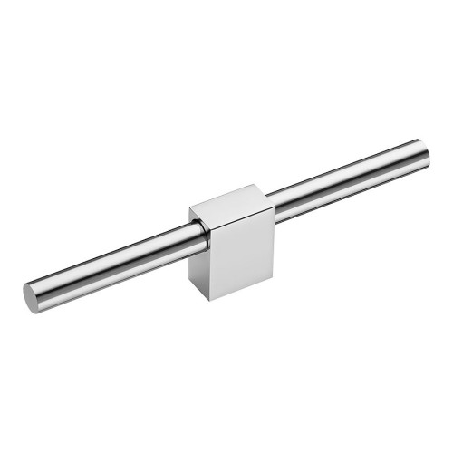 Ручка кнопка Т-образная 8964 0170 CR-CR цвет глянцевый хром длина 170 мм, крепление 16 мм