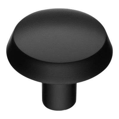Ручка кнопка круглая 90-Matt Black цвет черный матовый диаметр 30 мм Ручка кнопка круглая 90-Matt Black цвет черный матовый диаметр 30 мм