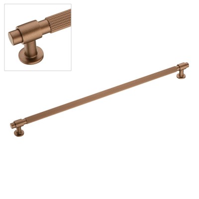 Ручка рейлинг 9380 0416 ELX8-ELX8 цвет брашированная бронза длина 450 мм, крепление 416 мм