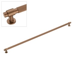 Ручка рейлинг 9380 0640 ELX8-ELX8 цвет брашированная бронза длина 674 мм, крепление 640 мм
