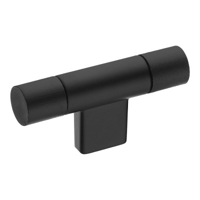 Ручка кнопка Т-образная 9400-646 цвет черный дерево длина 68 мм Ручка кнопка Т-образная 9400-646 цвет черный дерево длина 68 мм