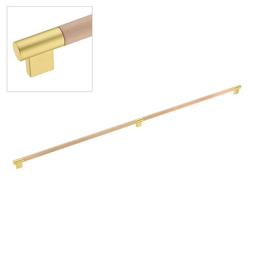 Ручка рейлинг 9401-217 матовое золото, натуральное дерево длина 996 мм, крепление 960 мм