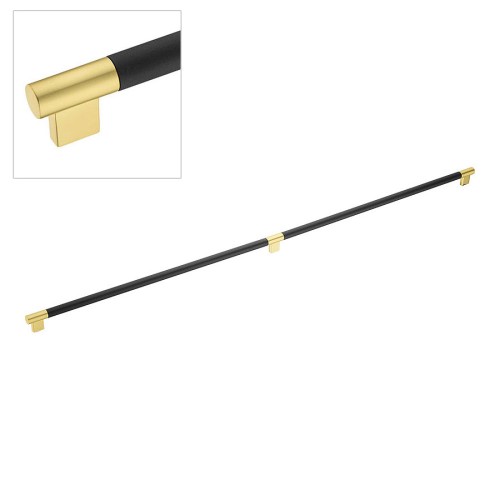 Ручка рейлинг 9401-246 матовое золото, черное дерево длина 996 мм, крепление 960 мм