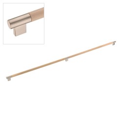 Ручка рейлинг 9401-317 никель, натуральное дерево длина 996 мм, крепление 960 мм