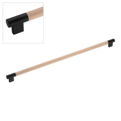 Ручка рейлинг 9402-617 цвет черный, натуральное дерево длина 516 мм, крепление 480 мм