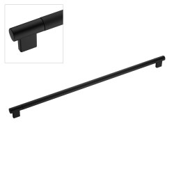 Ручка рейлинг 9402-646 цвет черный, дерево длина 516 мм, крепление 480 мм