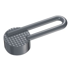 Ручка скоба AT 100.32.65 ATIPICA цвет глянцевый серый длина 127 мм, крепление 32 мм