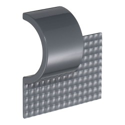 Ручка скоба AT 101.32.65 ATIPICA цвет глянцевый серый длина 75 мм, крепление 32 мм