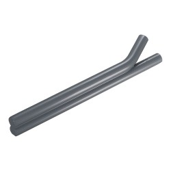 Ручка скоба AT 103.128.65 left ATIPICA цвет глянцевый серый длина 180 мм, крепление 128 мм 