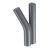 Ручка скоба AT 103.32.65 left ATIPICA цвет глянцевый серый длина 70 мм, крепление 32 мм