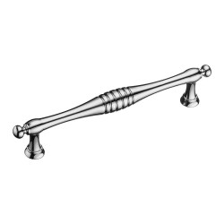 Ручка скоба DELTA-10-128 цвет глянцевый хром длина 155 мм, крепление 128 мм