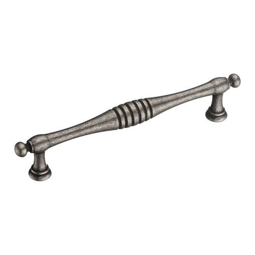 Ручка скоба DELTA-80-128 цвет старое серебро длина 155 мм, крепление 128 мм