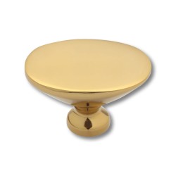 Ручка модерн кнопка 07110-003 цвет глянцевое золото диаметр 33 мм 