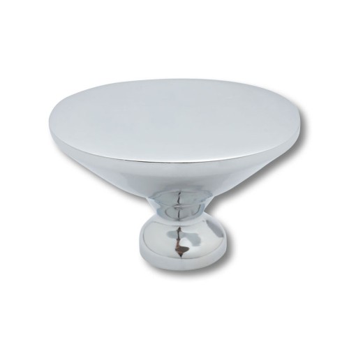 Ручка кнопка 07110-005 цвет глянцевый хром диаметр 33 мм