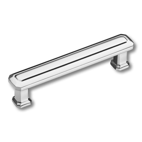 Ручка скоба 1101 096MP02 цвет глянцевый хром длина 115 мм, крепление 96 мм