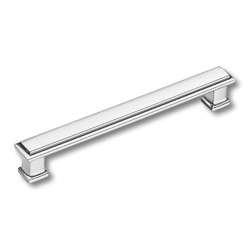 Ручка скоба 1104 160MP02 цвет глянцевый хром длина 180 мм, крепление 160 мм