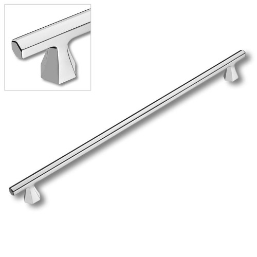 Ручка скоба 1108 320MP02 цвет глянцевый хром длина 370 мм, крепление 320 мм