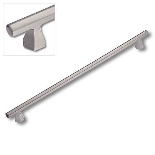 Ручка скоба 1108 320MP08 цвет матовая нержавеющая сталь длина 370 мм, крепление 320 мм