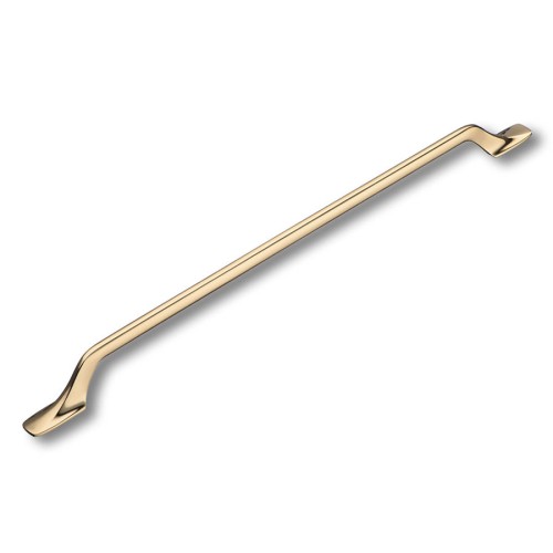 Ручка скоба 1111 320MP11 цвет глянцевое золото длина 380 мм, крепление 320 мм