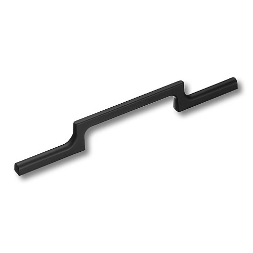 Ручка скоба 1112 128MP24 цвет черный матовый длина 234 мм, крепление 128 мм