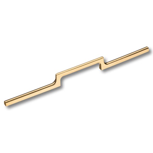 Ручка скоба 1112 320MP11 цвет глянцевое золото длина 350 мм, крепление 320 мм 