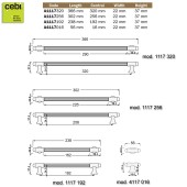 Ручка модерн скоба 1117 192MP24 цвет черный матовый длина 238 мм 