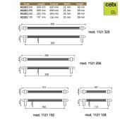 Ручка модерн скоба 1121 320PC35 матовая латунь длина 359 мм