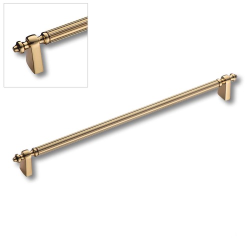 Ручка скоба 1121 320MP11 цвет глянцевое золото длина 359 мм, крепление 320 мм