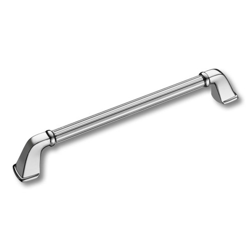 Ручка скоба 1122 192MP02 цвет глянцевый хром длина 227 мм, крепление 192 мм 