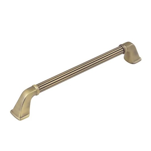 Ручка скоба 1122 192MP30 цвет матовая античная латунь длина 227 мм, крепление 192 мм