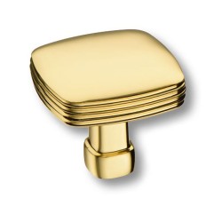 Ручка модерн кнопка 12-Gold цвет глянцевое золото ширина 35 мм 
