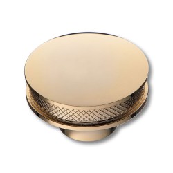 Ручка модерн кнопка круглая 15.311.50.19 цвет глянцевое золото диаметр 50 мм