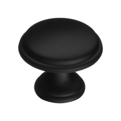 Ручка модерн кнопка 15.330.29.09 цвет черный матовый диаметр 29 мм 