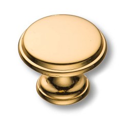 Ручка модерн кнопка 15.330.29.19 цвет глянцевое золото 24К диаметр 29 мм