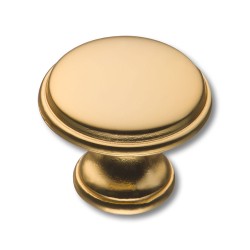 Ручка модерн кнопка 15.330.29.22 цвет матовое золото диаметр 29 мм