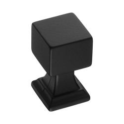 Ручка модерн кнопка 15.374.18.09 цвет черный матовый ширина 20 мм 
