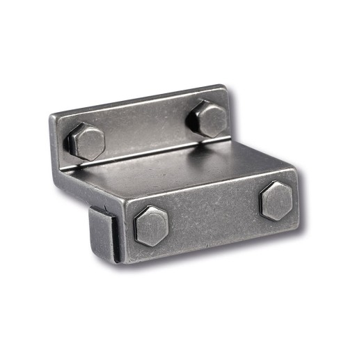 Ручка кнопка прямоугольная 15.384.32.38 цвет античное железо длина 48 мм Ручка кнопка прямоугольная 15.384.32.38 цвет античное железо длина 48 мм