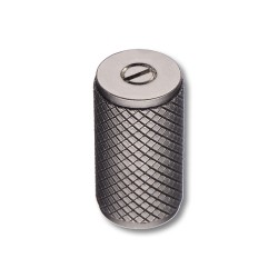 Ручка модерн кнопка цилиндр 15.386.30.49 цвет черный никель 16 / 30 мм 