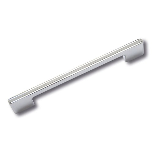 Ручка скоба 182160MP02PL05 цвет глянцевый хром, серый длина 182 мм, крепление 160 мм 